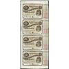 Image 1 : Uncut Sheet of (4) State of Louisiana Baby Bond Obsolete Notes