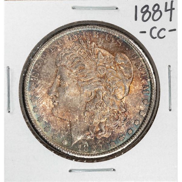 1884-CC $1 Morgan Silver Dollar Coin Amazing Toning