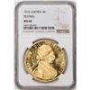 Image 1 : 1915 Austria 4 Ducats Restrike Gold Coin NGC MS66