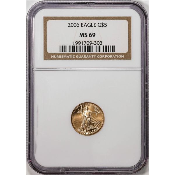 2006 $5 American Gold Eagle Coin NGC MS69