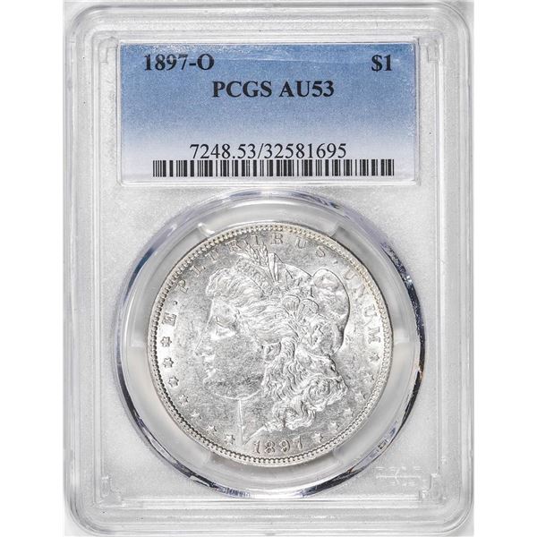 1897-O $1 Morgan Silver Dollar Coin PCGS AU53