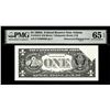 Image 1 : 1988A $1 Federal Reserve Obstructed Printing Error Note PMG Gem Uncirculated 65EPQ