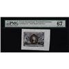 Image 1 : 1863 Second Issue 5 Cents Specimen Fractional Note Fr.1232sp PMG Superb Gem Unc 67EPQ