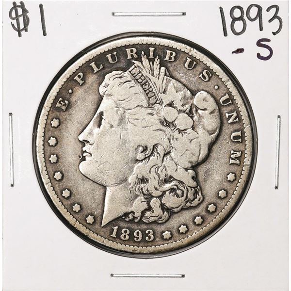 1893-O $1 Morgan Silver Dollar Coin - Damaged Mint Mark