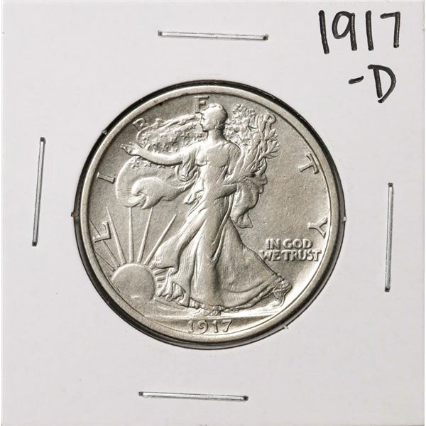 1917-D Walking Liberty Half Dollar Coin