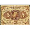 Image 1 : July 17, 1862 First Issue Five Cents Fractional Currency Note