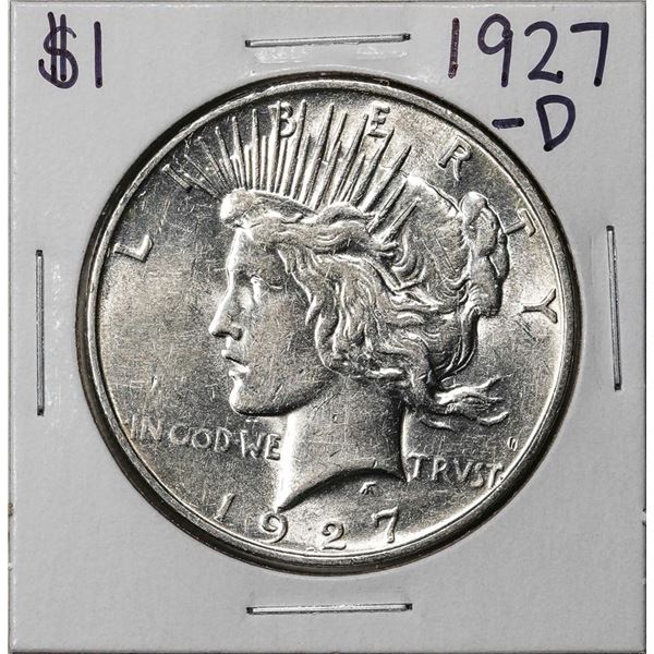 1927-D $1 Peace Silver Dollar Coin