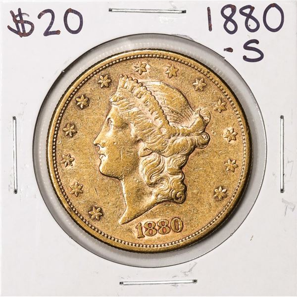 1880 $20 Liberty Head Double Eagle Gold Coin