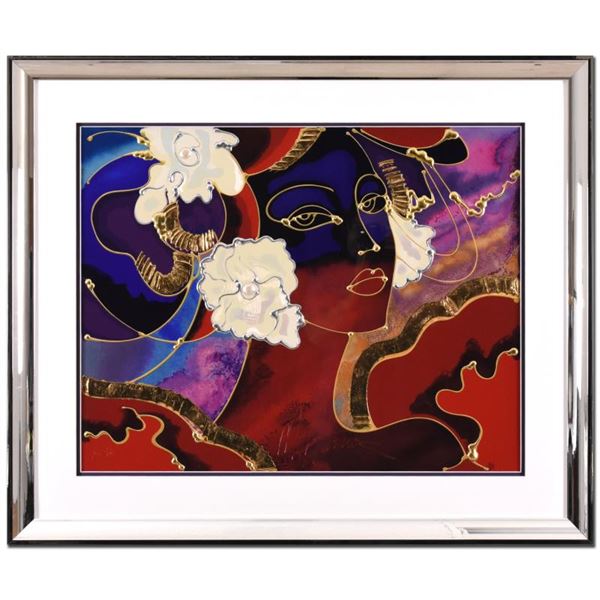 Martiros Manoukian  Golden Shimmer  Limited Edition Mixed Media On Paper