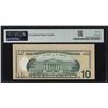 Image 2 : 2006 $10 Federal Reserve Note Cutting Error Fr.2040-F PMG Uncirculated 62EPQ