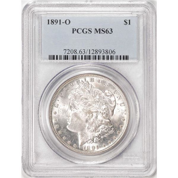 1891-O $1 Morgan Silver Dollar Coin PCGS MS63