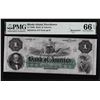 Image 1 : 1860's $1 Bank of America Providence, RI Obsolete Note PMG Gem Uncirculated 66EPQ