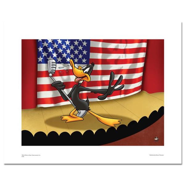 Looney Tunes  Daffy Patriotic (Stage)  Limited Edition Giclee on Paper