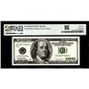 Image 2 : 1996 $100 Federal Reserve Offset Printing Error Note PMG About Uncirculated 55EPQ