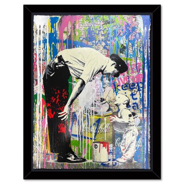 Mr. Brainwash  Not Guilty  Original Mixed Media on Paper