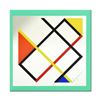 Image 1 : Yaacov Agam "Homage to Mondrian (Green Border)" Limited Edition Serigraph on Board