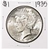 Image 1 : 1935 $1 Peace Silver Dollar Coin