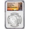 Image 1 : 2014 Tanzania 1000 Shillings Serengeti Lion Big 5 HR Silver Coin NGC PF70 Ultra Cameo