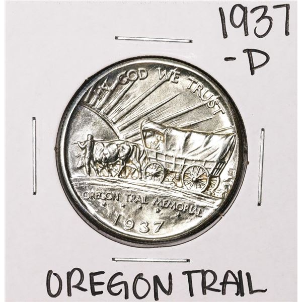 1937-D Oregon Trail Memorial Commemorative Half Dollar Coin