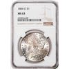 Image 1 : 1884-O $1 Morgan Silver Dollar Coin NGC MS63