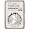 Image 1 : 1990-S Proof $1 American Silver Eagle Coin NGC PF69 Ultra Cameo