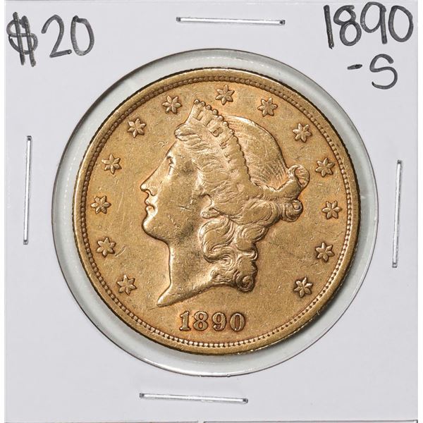 1890-S $20 Liberty Head Double Eagle Gold Coin