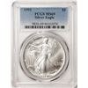 Image 1 : 1992 $1 American Silver Eagle Coin PCGS MS69