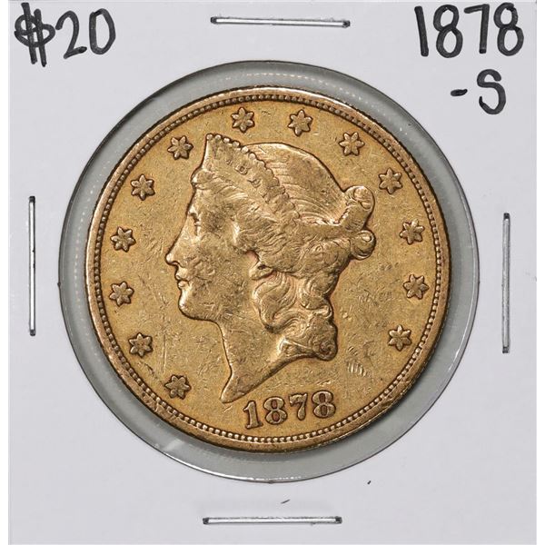 1878-S $20 Liberty Head Double Eagle Gold Coin