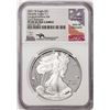Image 1 : 2021-W $1 Proof American Silver Eagle Coin NGC PF69 Ultra Cameo Mercanti Signature