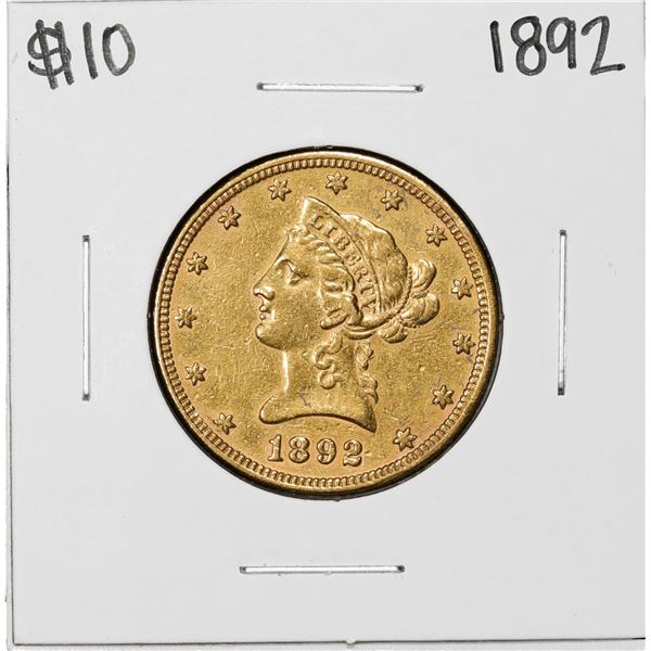 1892 $10 Liberty Head Eagle Gold Coin