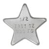 Image 1 : Bison Bullion 1/2 Troy Ounce .999 Fine Silver Star Hand Poured