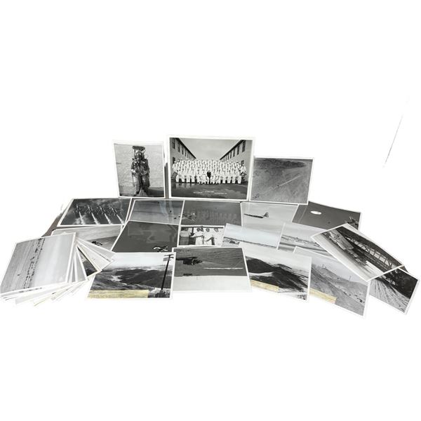 Vintage Navy Black and White Stamped Official Photograph Collection Lot