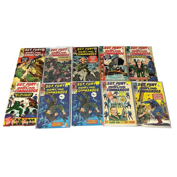Sgt. Fury and His Howling Commandos Marvel Comic Book Collection Lot