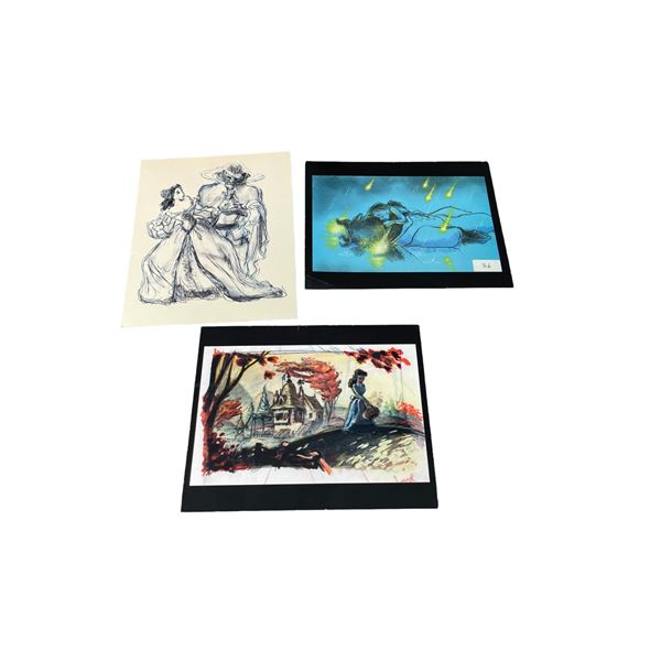 Vintage Disney Beauty and the Beast Preproduction Art Lot