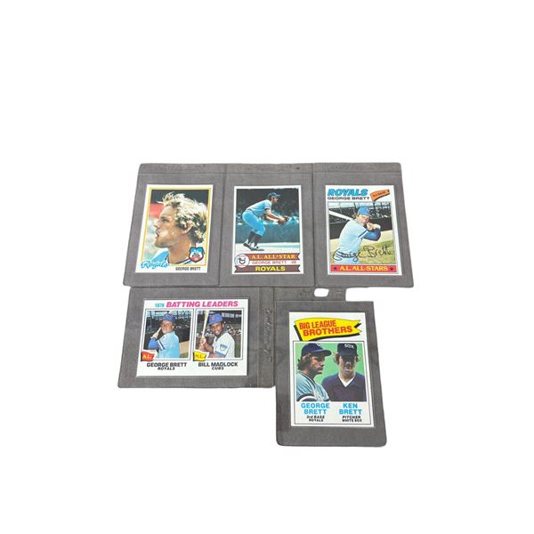 Vintage MLB George Brett Baseball Card Lot