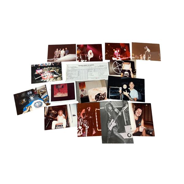 Motley Crue Nikki Sixx Report Card and Photograph Collection Lot