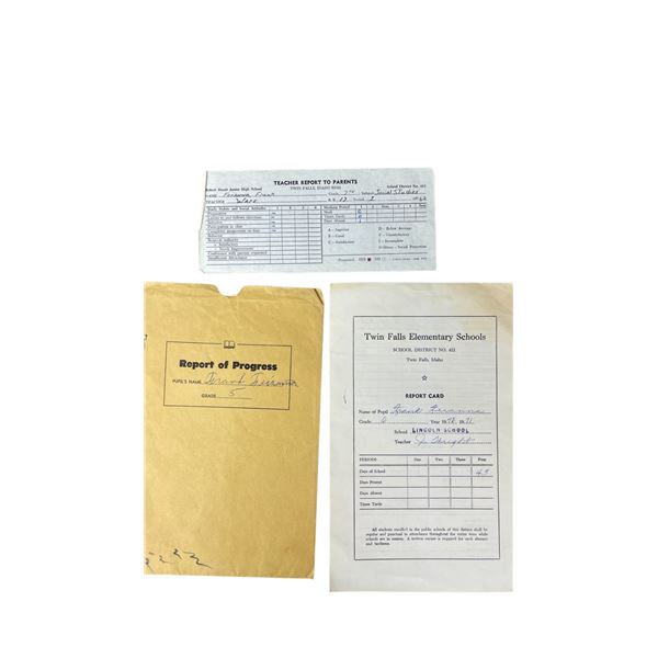 Motley Crue Nikki Sixx Report Card and Photograph Collection Lot