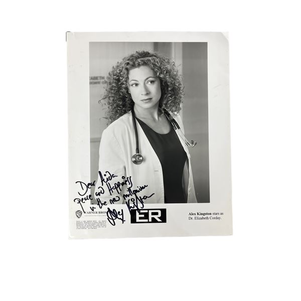 Alex Kingston from E.R. Signed Photograph