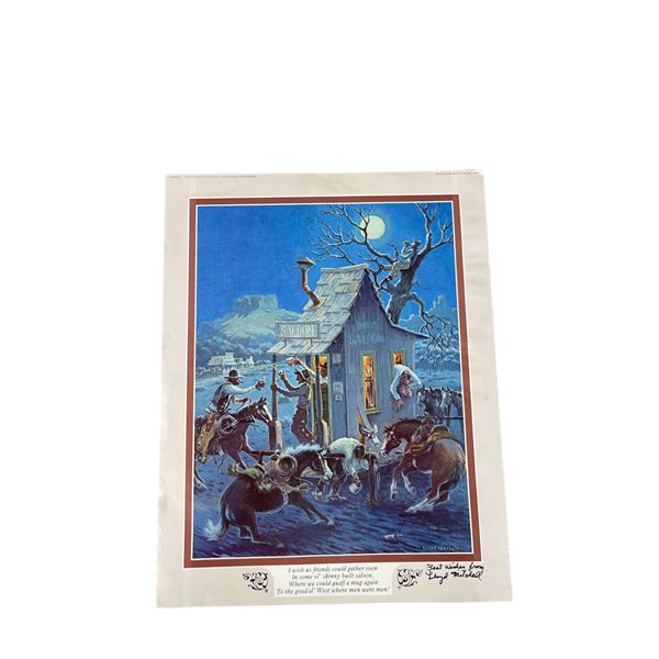 Lloyd Mitchell Signed Lithograph Print