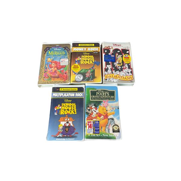 Vintage Disney Sealed VHS Movie Tape Collection Lot