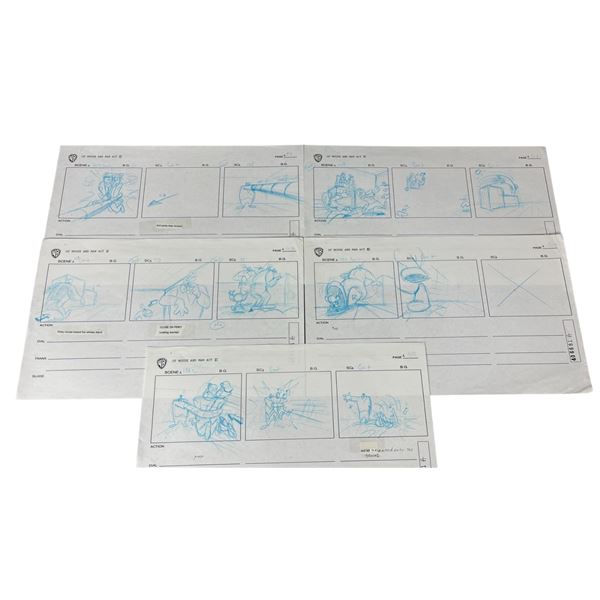 Warner Bros Original Animation Art for Of Mouse and Man Act III Lot