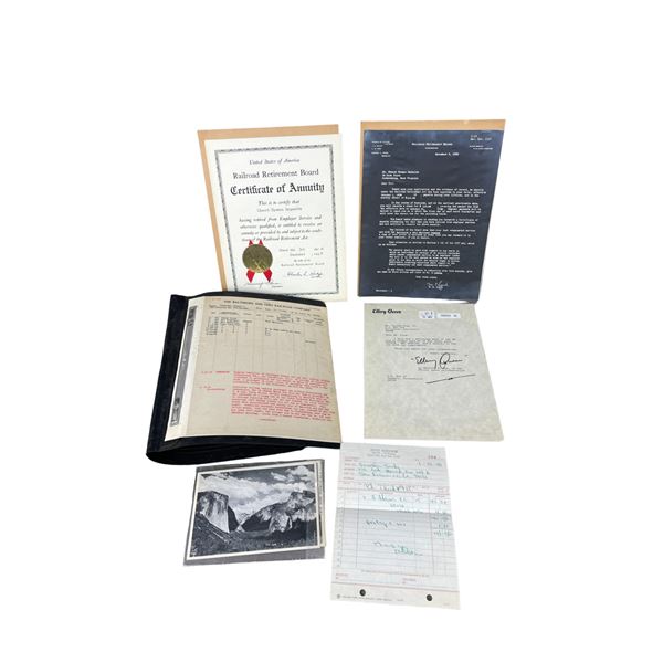 Vintage 1881-1988 Baltimore and Ohio Railroad Company Service Record