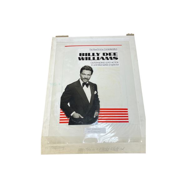 Vintage Original Billy Dee Williams Magazine Illustration Board