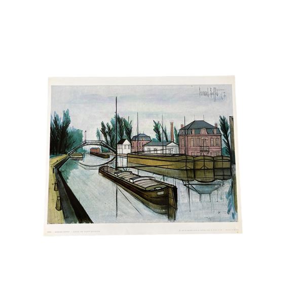 Bernard Buffet - Canal De Saint-Quentin Lithograph Print