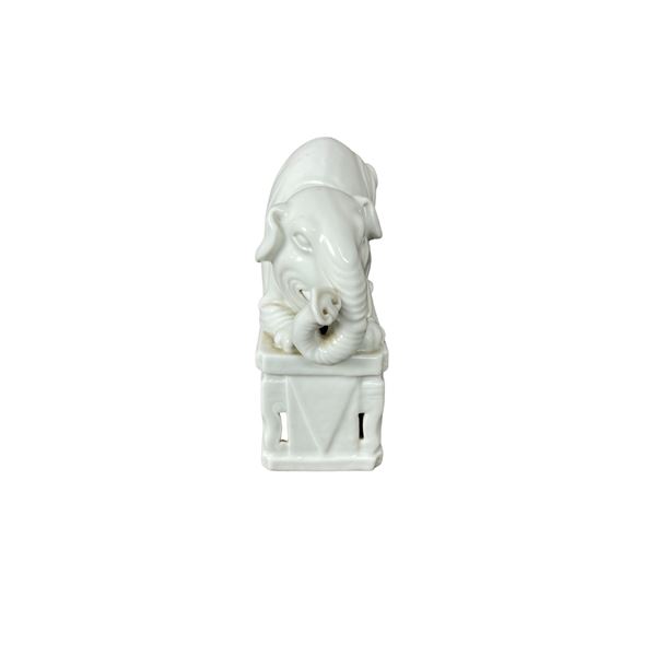 Vintage Porcelain Elephant Statue
