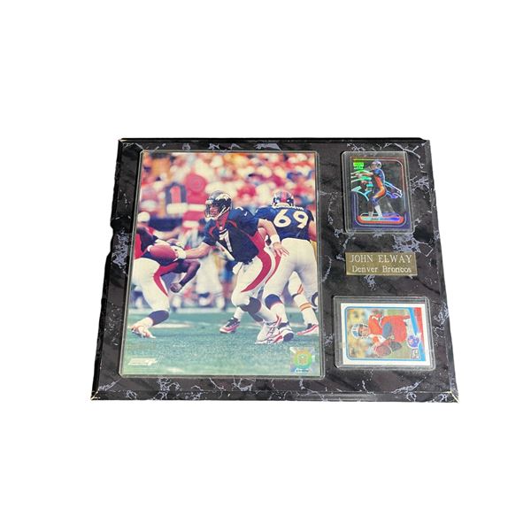 John Elway Offical NFL Licensed Photograph and Cards Frame