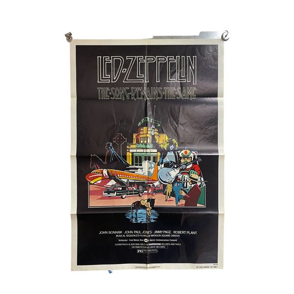 Original Led Zeppelin Vintage "The Song Remains The Same" Album Poster