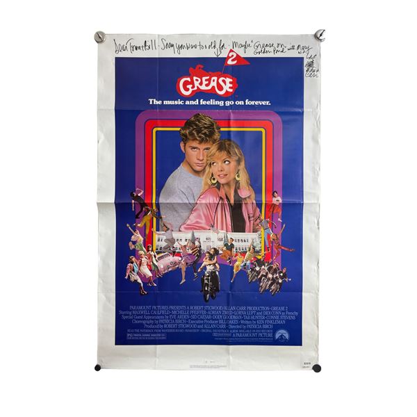 Vintage Grease 2 Movie Poster Signed by the Cast