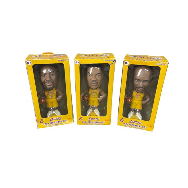 Vintage 2004 Lakers Bobblehead Doll Collection Lot