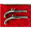 Image 8 : CASED PAIR OF FLINT DUELING PISTOLS BY GULLEY